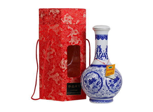 南阳咸亨黄酒回收珍品咸亨三十年花雕酒青瓷瓶盒装绍兴黄酒2.5L行情价格